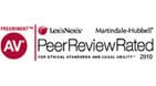 Preeminent AV | LExisNexis Martindale-Hubbell Peer Review Rated For Ethical Standards and Legal Ability 2010